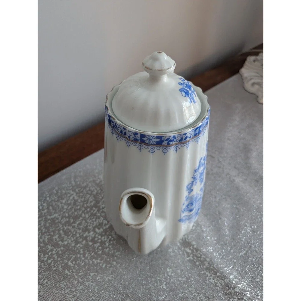 Blue Chau Teapot Coffee Pot Bavaria Porcelain 9